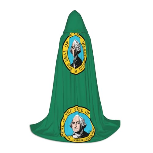 YaWea Umhang mit Washington-Flagge, Renaissance-Umhang für Damen und Herren, Erwachsenen-Umhang, Mittelalter-Umhang, Wikingerumhang, Zauberer-Umhang mit Kapuze YaWea Umhang mit Washington-Flagge, Renaissance-Umhang für Damen und Herren, Erwachsenen-Umhang, Mittelalter-Umhang, Wikingerumhang, Zauberer-Umhang mit Kapuze von YaWea