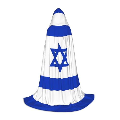 YaWea Umhang mit israelischer Flagge, Renaissance-Umhang für Damen und Herren, Erwachsenen-Umhang, Mittelalter-Umhang, Wikingerumhang, Zauberer-Umhang mit Kapuze YaWea Umhang mit israelischer Flagge, Renaissance-Umhang für Damen und Herren, Erwachsenen-Umhang, Mittelalter-Umhang, Wikingerumhang, Zauberer-Umhang mit Kapuze von YaWea