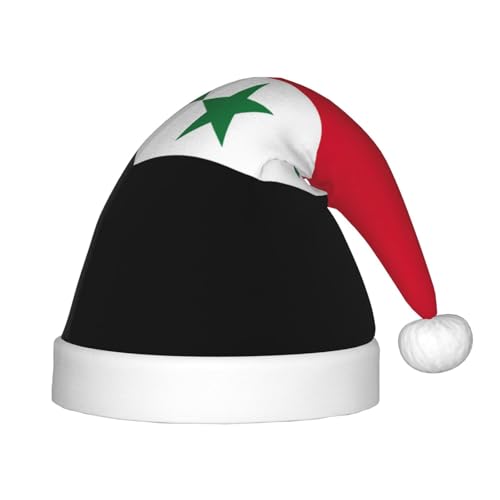 YaWea Weihnachtsmütze mit Flagge der Arabischen Republik Syrien, Weihnachtsmannmütze, Weihnachtsmannmütze, Weihnachtsdekoration von YaWea