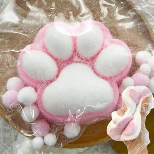 Pfote-n-Squishy, Squishy Paw, Katzenpfoten-Squishy-Spielzeug, Big Cat Paw Squishy Fidget Toys, Ka-wai Cat Squeeze Toys, Niedliche Stressabbau-Squeeze-Spielzeuge, Squishy Paw 10 X 10 cm von Yabauuop