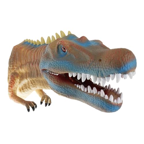 Yabauuop Handpuppen für Kinder,Gummihandpuppe,Realistische Tierpuppen Dinosaurierspielzeug | Handpuppenspielzeug, interaktives Rollenspielspielzeug, Tierkopfspaß für Rollenspiele und Lernen für Kinder von Yabauuop