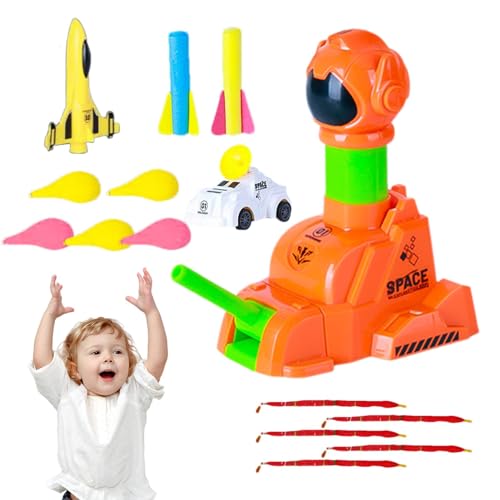 Yabauuop Raketenstart-Spielzeug, Raketenstart-Spielzeug für draußen | Lustiges Outdoor-Spielzeug für Kinder,Outdoor-Raketenauto-Startspielzeug, enthält 2 Raketen, 1 Auto, 1 Flugzeug, 5 runde und lange von Yabauuop