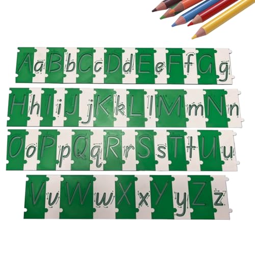 Yabauuop Schablonen Für Buchstaben, Buchstaben-Schablonen Für Kinder, Lernspielzeug Vorschule Frühförderung Für Kinder Mädchen Schüler Kleinkinder Yabauuop Schablonen Für Buchstaben, Buchstaben-Schablonen Für Kinder, Lernspielzeug Vorschule Frühförderung Für Kinder Mädchen Schüler Kleinkinder von Yabauuop