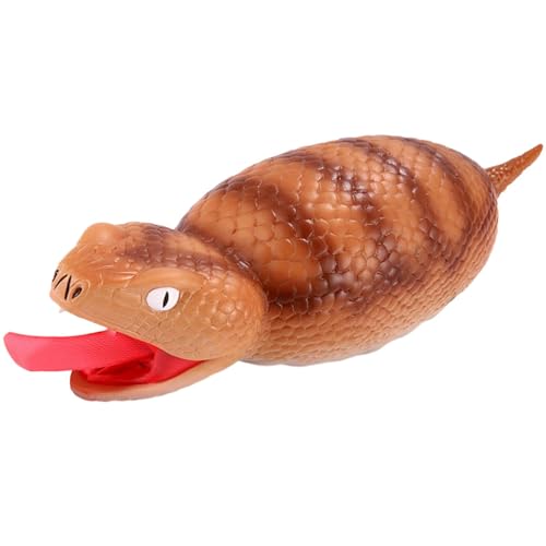 Yabauuop Tricky Snake, Fake Snakes Quetschschlangenspielzeug, Gefälschtes Schlangenspielzeug für Kinderspielzeug, Halloween-Requisiten, Quetschschlangen-Streich-Requisite, lustige tierische knifflige von Yabauuop