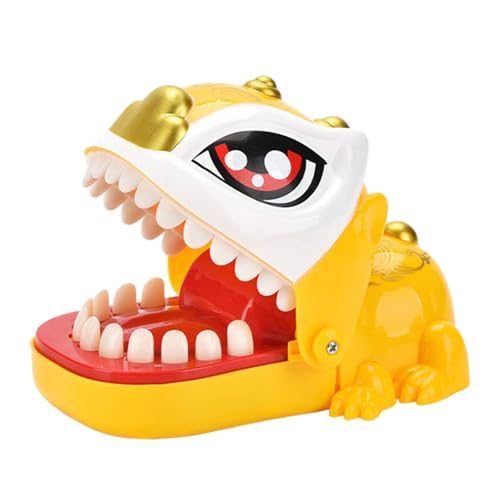 Yabauuop Zahnarztzähne Kinderspiel, Zahnarztspiel für Kinder - Löwenförmiges Zahnspielzeug - Tricky Pressing Teeth, Trick Toys Toys Open Mouth, Fun Educational Toy Boys Girls von Yabauuop