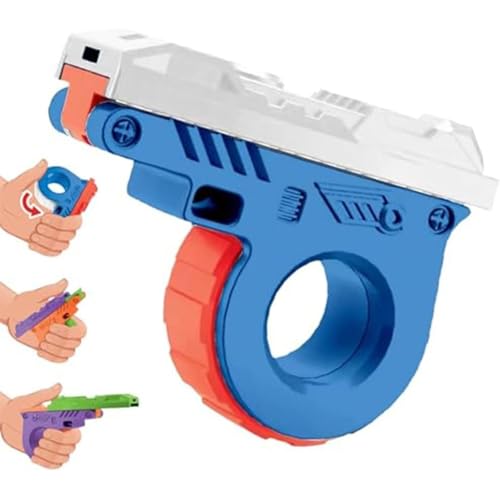 Fidget Slider 3D-gedrucktes Fidget-Spielzeug-Gadget, neuartige Fidget-Spinner-Spielzeugpistole, die Steampunk-Pistole-Push-Karte, geeignet für Autismus- und ADHS-Patienten (E) von Yacriso