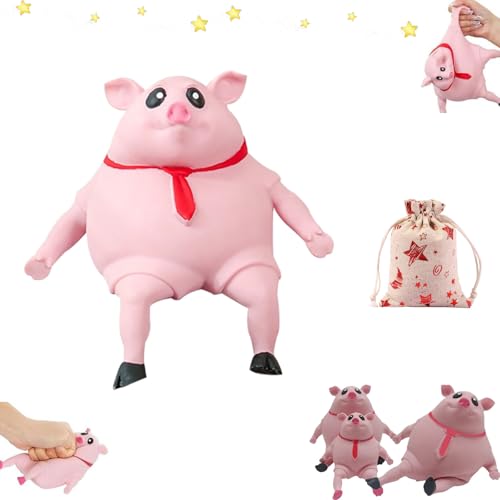 Stress Spielzeug, Anti Stress Schwein, Schweinquetschspielzeug, Stress Schwein Stress Spielzeug, Squishy Neu Anti Stress Schwein, Lustiges Stress Pig Quetsch Spielzeug FüR Kinder Erwachsene (A-15CM) von Yagerod