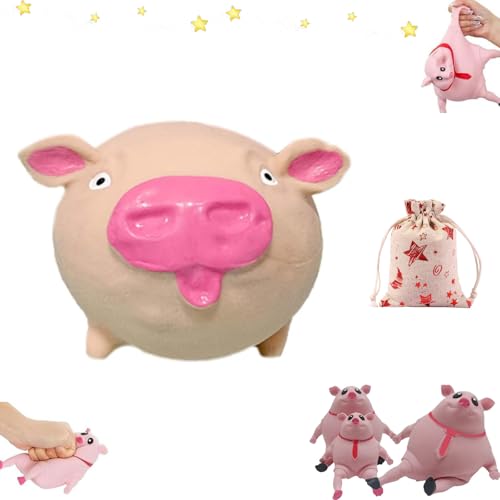 Stress Spielzeug, Anti Stress Schwein, Schweinquetschspielzeug, Stress Schwein Stress Spielzeug, Squishy Neu Anti Stress Schwein, Lustiges Stress Pig Quetsch Spielzeug FüR Kinder Erwachsene (C) von Yagerod