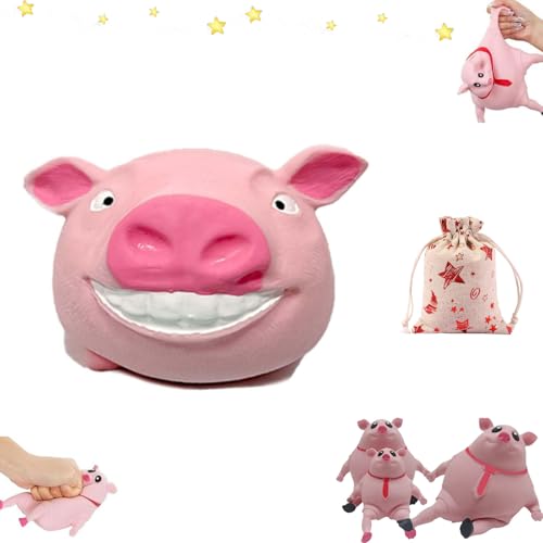 Stress Spielzeug, Anti Stress Schwein, Schweinquetschspielzeug, Stress Schwein Stress Spielzeug, Squishy Neu Anti Stress Schwein, Lustiges Stress Pig Quetsch Spielzeug FüR Kinder Erwachsene (D) von Yagerod