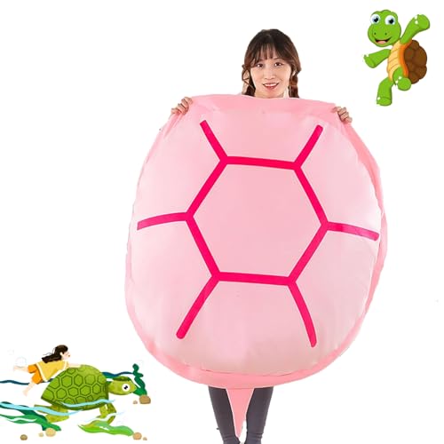 Yagerod Aqua Cuddles Turtle Pillow,Turtle Body Pillow Suit,Aquacuddles - Wearable Turtle Plush,Turtle Blanket Pillow,Turtle Pillow Wearable, Wearable Turtle Shell,Aqua Cuddles (Pink, 120CM) von Yagerod