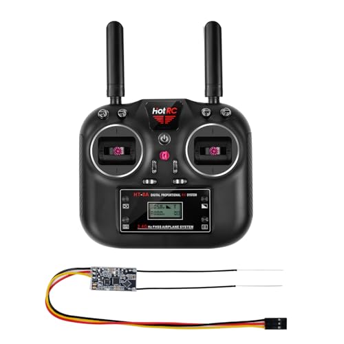 Yahboom 2,4 GHz 8-Kanal RC-Sender und -Empfänger FHSS & 8-Kanal-Empfänger mit Box für FPV-Drohne, RC-Flugzeug, Boot, Auto, Hubschrauber, 300 – 800 m Distanzkontrolle (mit SBUS-Empfänger) von Yahboom