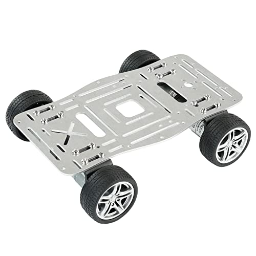 Yahboom 4WD Robot Kit Single Layer 310 Motor Robot Car Chassis Smart DIY Science for Raspberry Pi 4B/UNO R3/Jetson/STM32 Multi Hole for Expansion Mounting Accessories Chassis von Yahboom