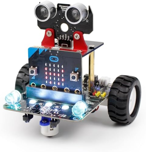 Yahboom Coding Robot Car Kit BBC Micro:bit V2.2 V2 V1.5 STEM Education for Kids to Programmable DIY Toys for 12+ (Without Micro:bit) (with Micro:bit) von Yahboom