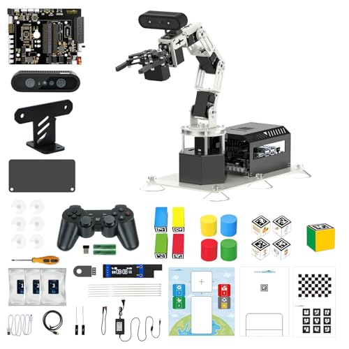 Yahboom DOFBOT PRO Robotic Arm AI Visual Recognition 3D Depth Point Cloud Recognition 3D Free Grasping with Jetson Nano 4GB/Orin Nano 4GB/Orin NX 8GB (Standard-without-Nano-4GB) von Yahboom