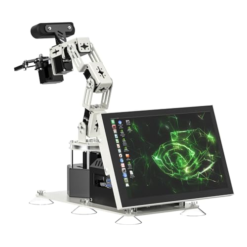 Yahboom DOFBOT PRO Robotic Arm AI Visual Recognition 3D Depth Point Cloud Recognition 3D Free Grasping with Jetson Nano 4GB/Orin Nano 4GB/Orin NX 8GB (Ultimate-Nano-4GB) von Yahboom