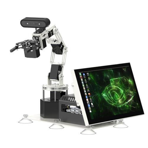 Yahboom DOFBOT PRO Robotic Arm AI Visual Recognition 3D Depth Point Cloud Recognition 3D Free Grasping with Jetson Nano 4GB/Orin Nano 4GB/Orin NX 8GB (Ultimate-Orin NX-8GB) von Yahboom