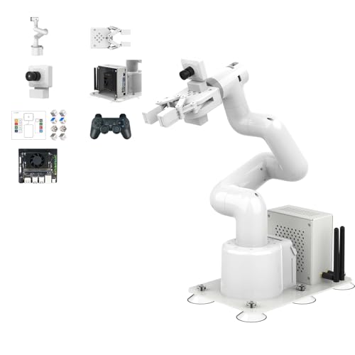 Yahboom Jetson Orin Nano 8GB Robotic Arm MyCobot280 Open Source 7DOF Collaborative Robot Desktop Educational Robotic Arm Python Programming&ROS with Adaptive Gripper,Base to fix,UR Type Robotic Arm von Yahboom