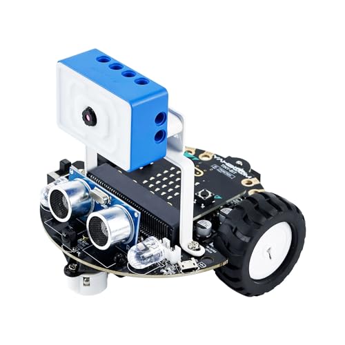 Yahboom Micro:bit V2 Graphic Programming Robot Kit for Primary School STEM Education, for Teenagers and Electronic Competitions, with WiFi Camera Module, APP Control HD (Without microbit v2) von Yahboom