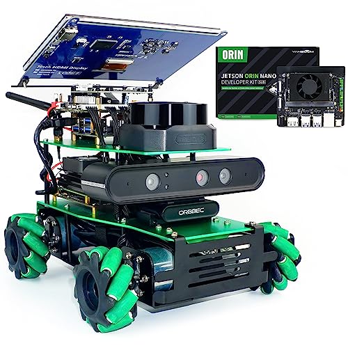 Yahboom ROS2 Robot for Jetson Orin Nano Lidar Mapping Navigation Depth Image 3D Analysis Mecanum Wheel Python Programming Learn Explore Robotic Kit (Orin Nano Ultimate Ver-with Orin Nano(4GB)) von Yahboom