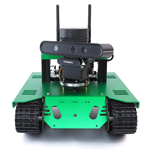 Yahboom Raspberry Pi 4B AI Robot ROS Tank Kit Transbot mit Somatosensorische Tiefenkamera 3D Scanner ROS Robotik Codierung 2D 3D Mapping Navigation Elektronik Baukasten für Erwachsene von Yahboom