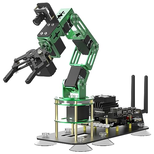 Yahboom Jeston Nano 4GB SUB Robot Arm Building Kit for Jetson Nano 6DOF AI Development Robotic Hand for Adults App Controlled ROS Programmable OpenCV Source Visual Identity (Dofbot with Nano) von Yahboom