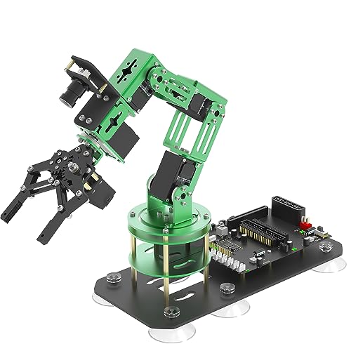 Yahboom Robotic Arm Raspberry Pi Robot Kit AI Hand Building with Camera 6-DOF Programmable AI Electronic DIY Robot for Adults ROS Open Source (with Pi 5-16GB) von Yahboom