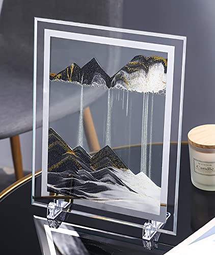 YaiHe Moving Sand Art Bild Fotorahmen Kunst Kreation Drift Sand Malerei Ornament Desktop 3D Dynamische Sand Malerei Kunst bunt von YaiHe