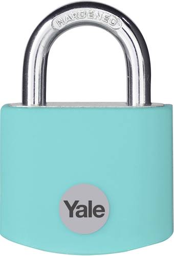 YALE YE3B/38/119/1/TE Vorhängeschloss 38mm Türkis Schlüsselschloss von Yale