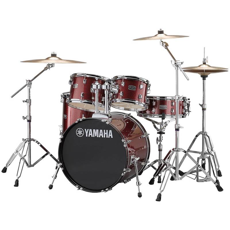 Yamaha Rydeen 20" Burgundy Glitter Bundle Schlagzeug von Yamaha