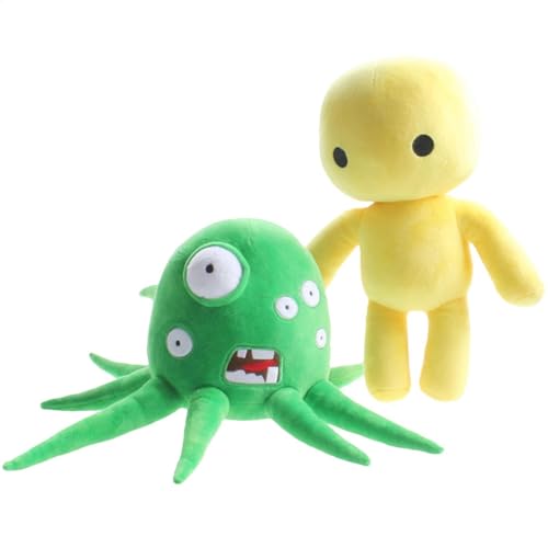 Octopus Yellow Doll 2 Stck Plüschtier Octopus Plüschtier Adventure Game Octopus Yellow Doll, Abenteuerspiel Weiches Plüschtier, Lustige Fangeschenke von Yanayi