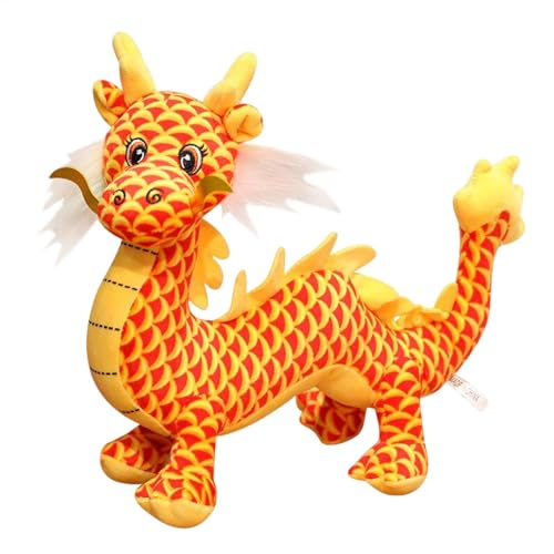 Yanayi Chinesische Drachentiere Plüsch | Plüschtier Drache 35 cm | Kuschelweich Stoffdrache Kuscheltier | Stofftier Plüschdrache von Yanayi