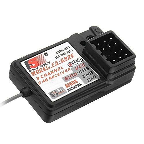 Yangers 2,4 GHz RC Empfänger für Auto Boot, FS-GR3E 3-Kanal 3CH Empfänger für Fs-GR3C GT3B GT2 GT2E GT2G FS-T4B FS-i4 GT6B FS-i6 Sender von Yangers