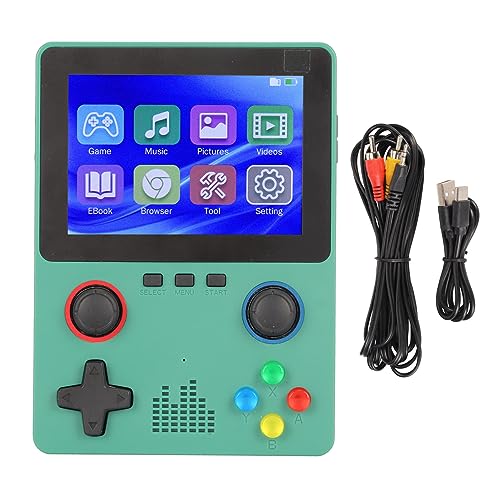 Yanmis Handheld-Spielekonsole, Tragbare 3,5-Zoll-IPS-HD-Videospielkonsole, Tragbare Spielekonsole mit 32 GB Speicherkarte von Yanmis