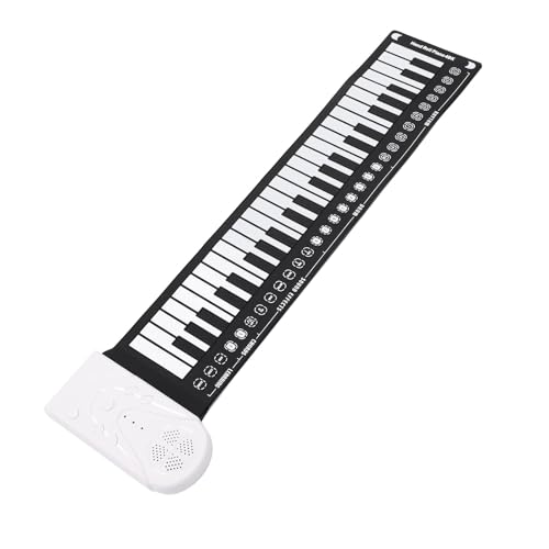 49-Tasten-Roll-Up-Keyboard-Klavier, Tragbares Elektronisches Hand-Roll-Piano mit Lautsprecher, Aufrollbar, Faltbar, Zusammenklappbar, für Reisen von Yanmis