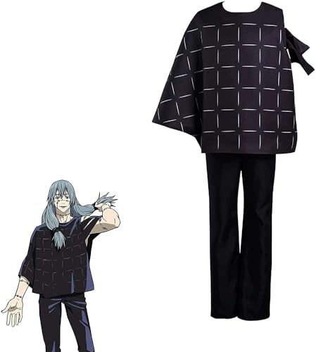 Yanny Jujutsu Kaisen Mahito Cosplay Kostüm Unisex Anime Cosplay Kleid Uniform Outfit für Halloween Karneval Party (XXL, Suit) von Yanny