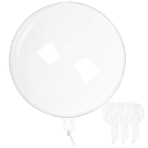 Bobo-Ballons 4pcs 36 Zoll großer TPU Clear Balloons Füllbare DIY-freundliche transparente Blase für Geburtstagsfeier, Hochzeit, Weihnachtslösch von Yaoliucp