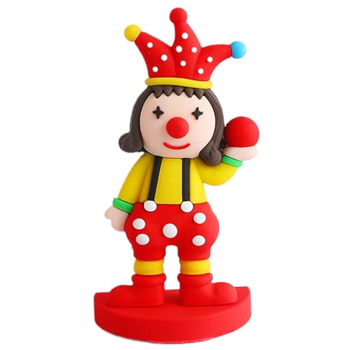 Clownfiguren, Miniatur Buntes Zirkus Clown Dekor, Karnevalskuchen -Topper -Clown -Origination, wiederverwendbare Kunst Die Clown -Figur, für Home -Office -Dekorationen, Stil 4 Kunst Die Clownfigur von Yaoliucp