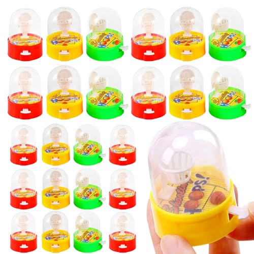 Finger Basketball Shooting Game, 24PCS Mini -Basketballspiel, Desktop -Basketball -Zappel für Kinder, Handheld -Basketballparty -Gefälligkeiten zum Geburtstag, Fingerbasketball -Shooting -Spiel von Yaoliucp