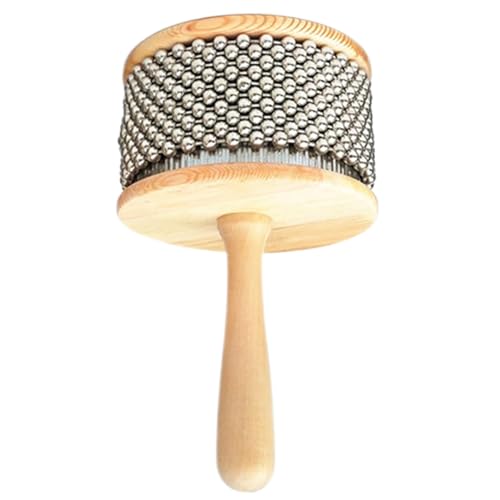 Yaoliucp Cabasa 4.5 '' Edelstahlholz -Holzgriff Lateinische Percussion für Bandmusikausbildung, Handperkussionsinstrumente, Cabasa von Yaoliucp