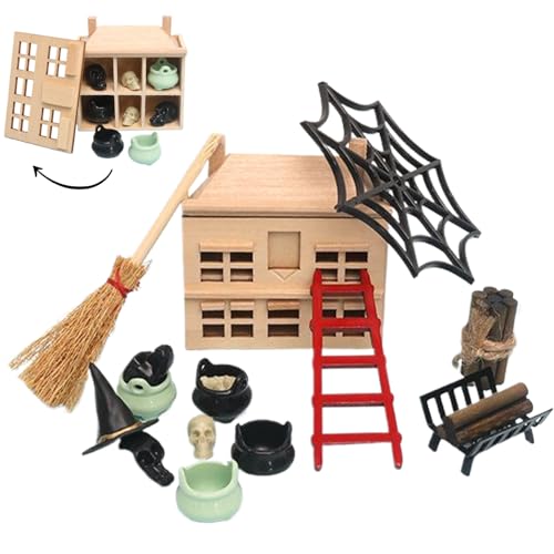 Yaoliucp Halloween Dollhouse Miniaturen 1 Set Realistic Mini Halloween Figuren DIY Dekorative Halloween -Miniaturen für Dollhouse, Halloween Village, Halloween Dollhouse Accessoires von Yaoliucp