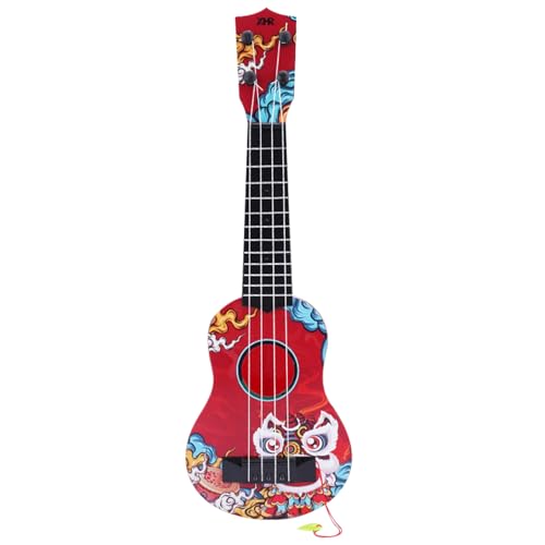 Yaoliucp Kinder Ukulele chinesischer Stil 17inch 4-saitige Kinder Ukelele für anfänger einstellbare ergonomische frühe Bildungskinder Musikspielzeug, Muster, Ukulele für Kinder von Yaoliucp