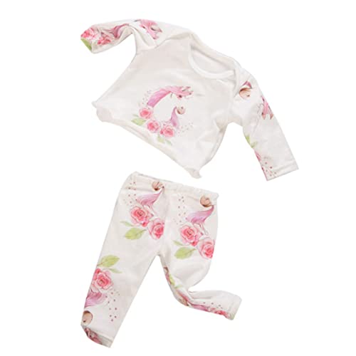 Yaoliucp Puppenpyjamas Anzug 18 Zoll Mädchen Puppe Alpaka Thema Pyjama Fashion Dolls Dress Wheel Mini Doll Pyjamas Freizeit -Outfit Kinderspielzeug, Puppenpyjamas Anzug von Yaoliucp