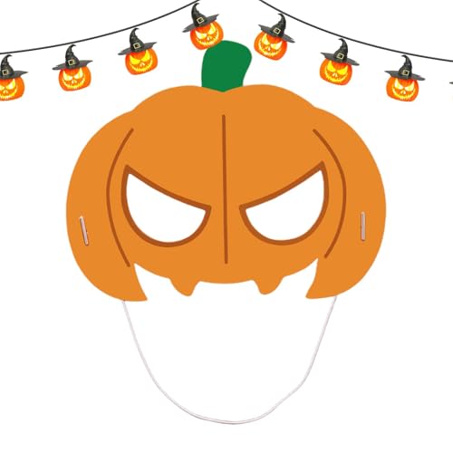 Yapetnck Halloween Face Cover Cartoon Kinder Face Cover Kreative Gefälligkeiten Tragbarer Gesichtsschutz für Cosplay Tanz von Yapetnck