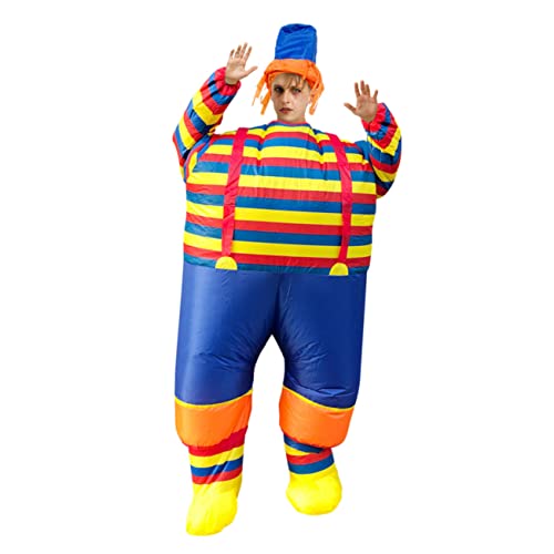 Yardenfun 1Stk Clown aufblasbare Kleidung Kostüme aufblasbarer Ganzkörperanzug halloween costume halloween kleidung Kostümshop aufblasbares Kostüm aufblasbares Partykostüm Clown-Party-Outfit von Yardenfun