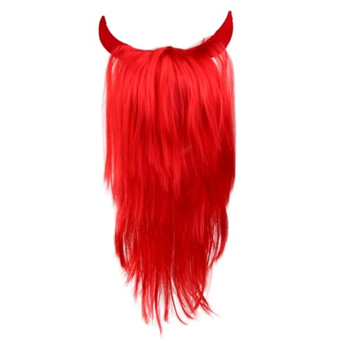 Yardenfun 1pc Haar Perücke Lustige Perücke Kreative Perücke Cover Haarschmuck Party Devil Kostüm von Yardenfun