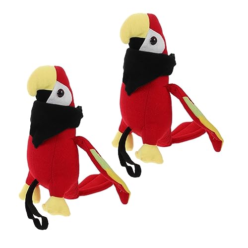 Yardenfun 2 Sets Künstlicher Papagei Für Halloween Piratenkostüm Auf Der Schulter Tragbar Verkleidungszubehör Für Kinder Und Erwachsene Ideal Für Kostümpartys Und Cosplay von Yardenfun