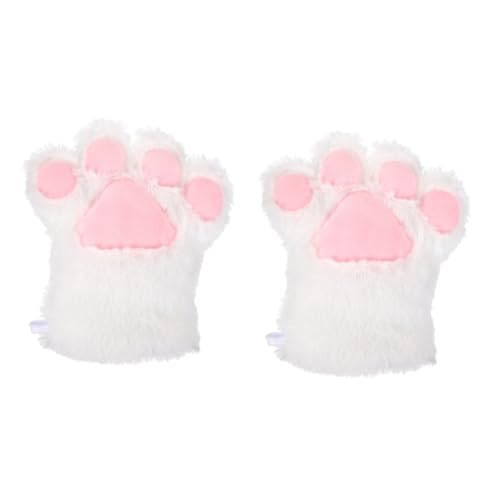 Yardenfun 2St Bärenklauenhandschuhe Kätzchen-Kleidung Winterliches Tierkostüm katzenpfoten handschuhe halloween handschuhe die Klaue gehäkelte Kuscheltiere Kleinkindhandschuh Kinderhandschuh von Yardenfun