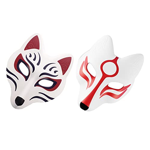 Yardenfun 2St Fuchs Maske halloween costume halloween kleidung masken für halloween fox mask Halloween-Masken für Erwachsene japanische halloween-masken lustige partymaske Kostüm Maske Eva von Yardenfun