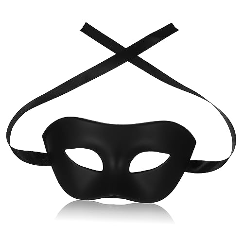 Yardenfun Schwarze Halbmaske für Karneval Maskenbälle Partys bequemes Gummiband für Erwachsene von Yardenfun