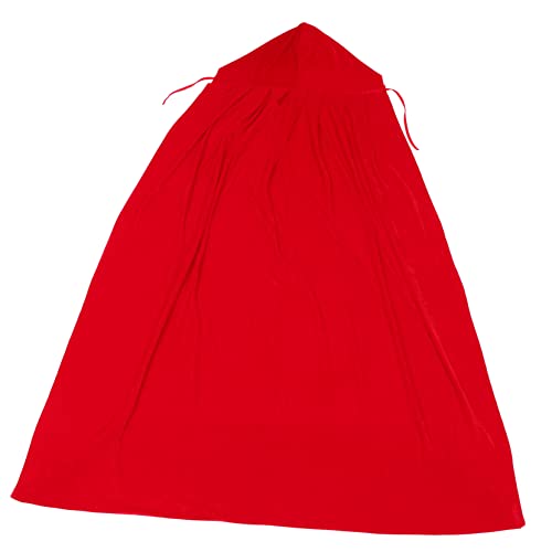 Yardenfun Halloween Umhang 130cm Rot Bühnenauftritt Umhang Cosplay Kostüme Halloween Umhang für beide Geschlechter von Yardenfun